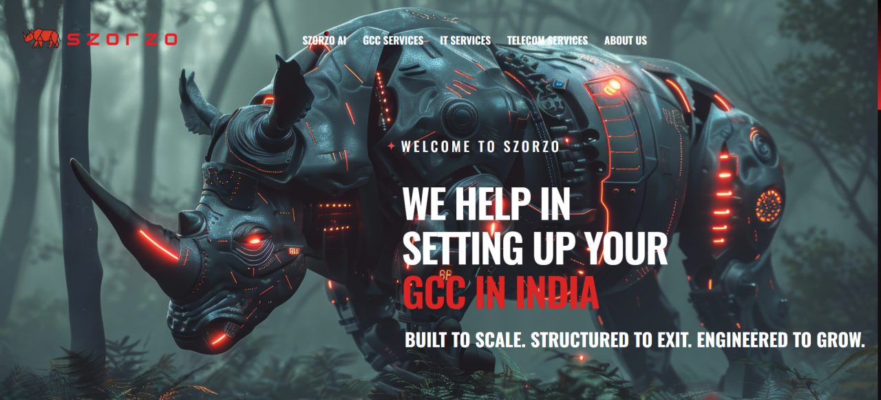 SZORZO AI GCC Services website